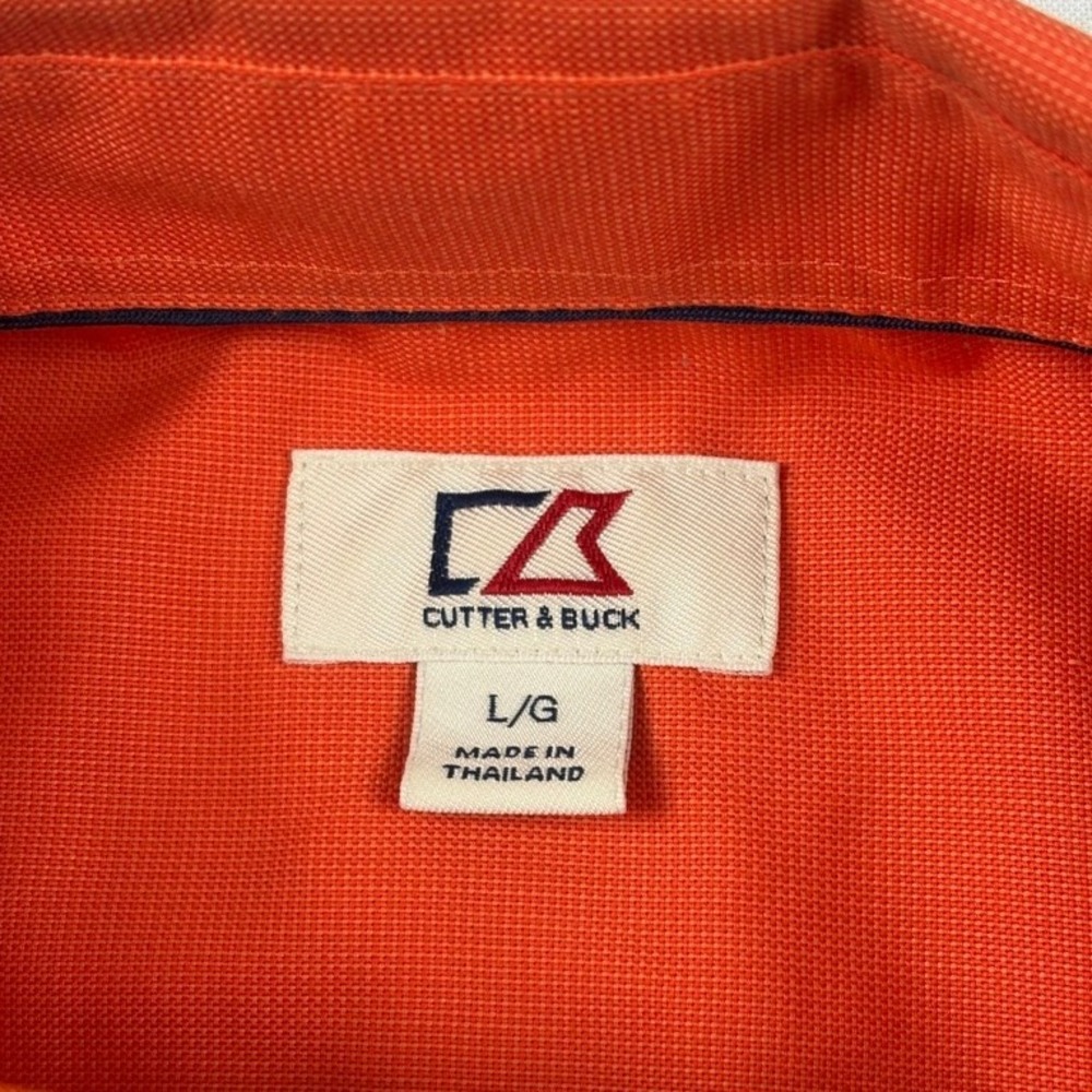 Cutter & Buck Auburn Tigers NCAA Orange‎ Button Down Shirt Mens Lg - Picture 4 of 14